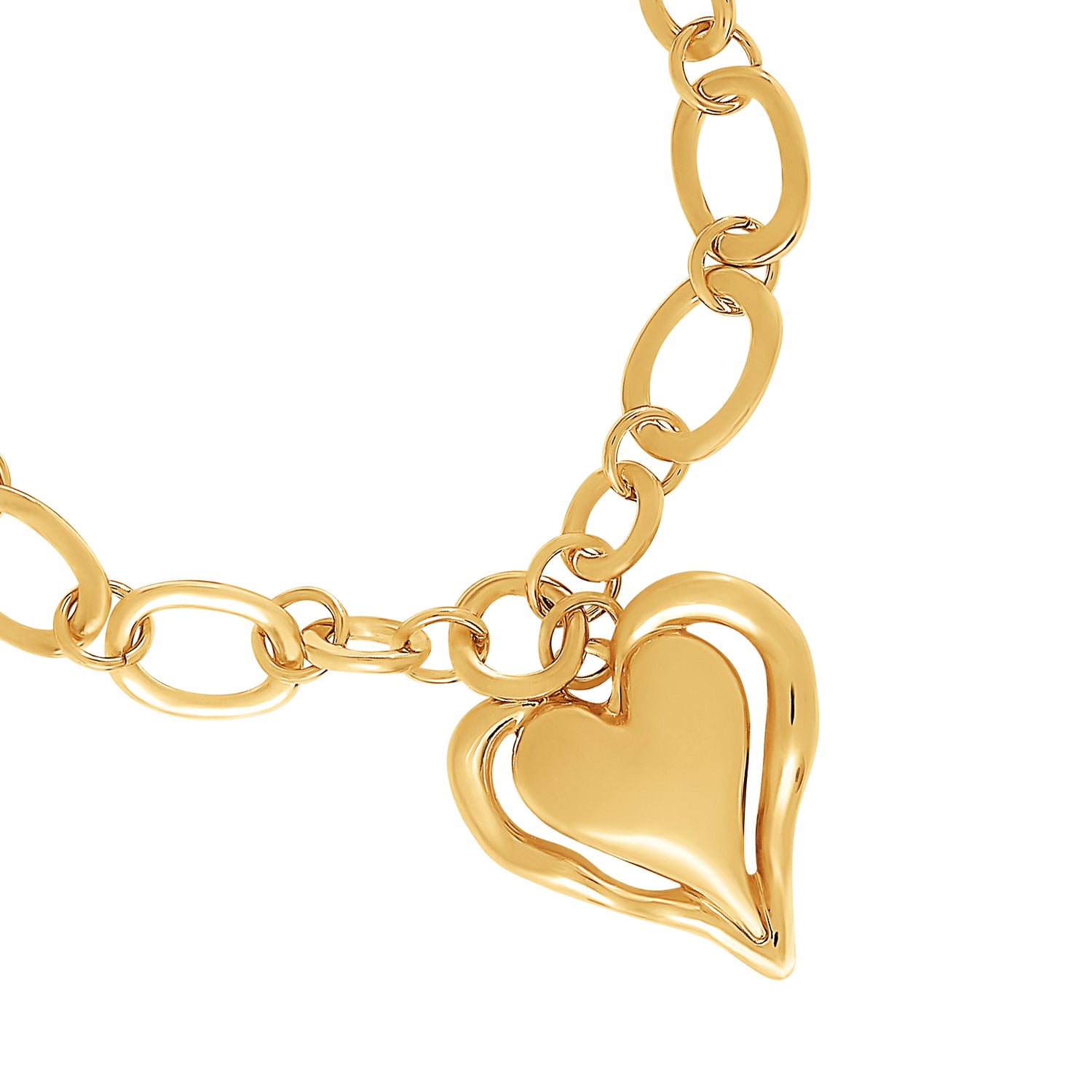 BCBGeneration Bold Heart Pendant Bracelet