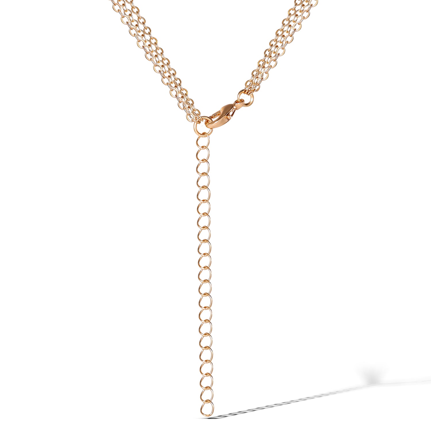 Jessica Simpson Gold-Tone Layered Necklace with Evil Eye and Star Charms