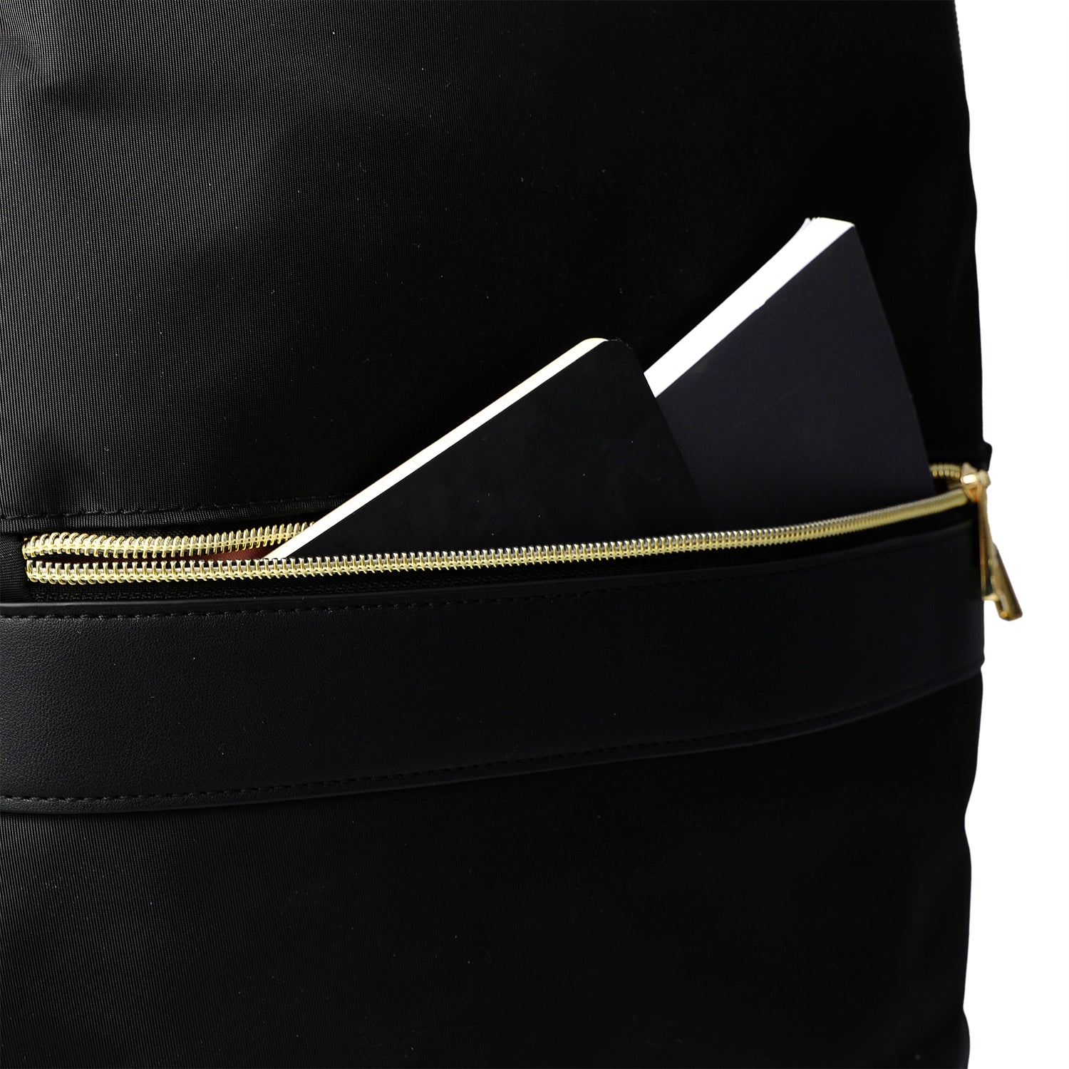Jessica Simpson Black Laptop Backpack for Women, Work and Travel Backpack with Gold Hardware, 15" Laptop Sleeve