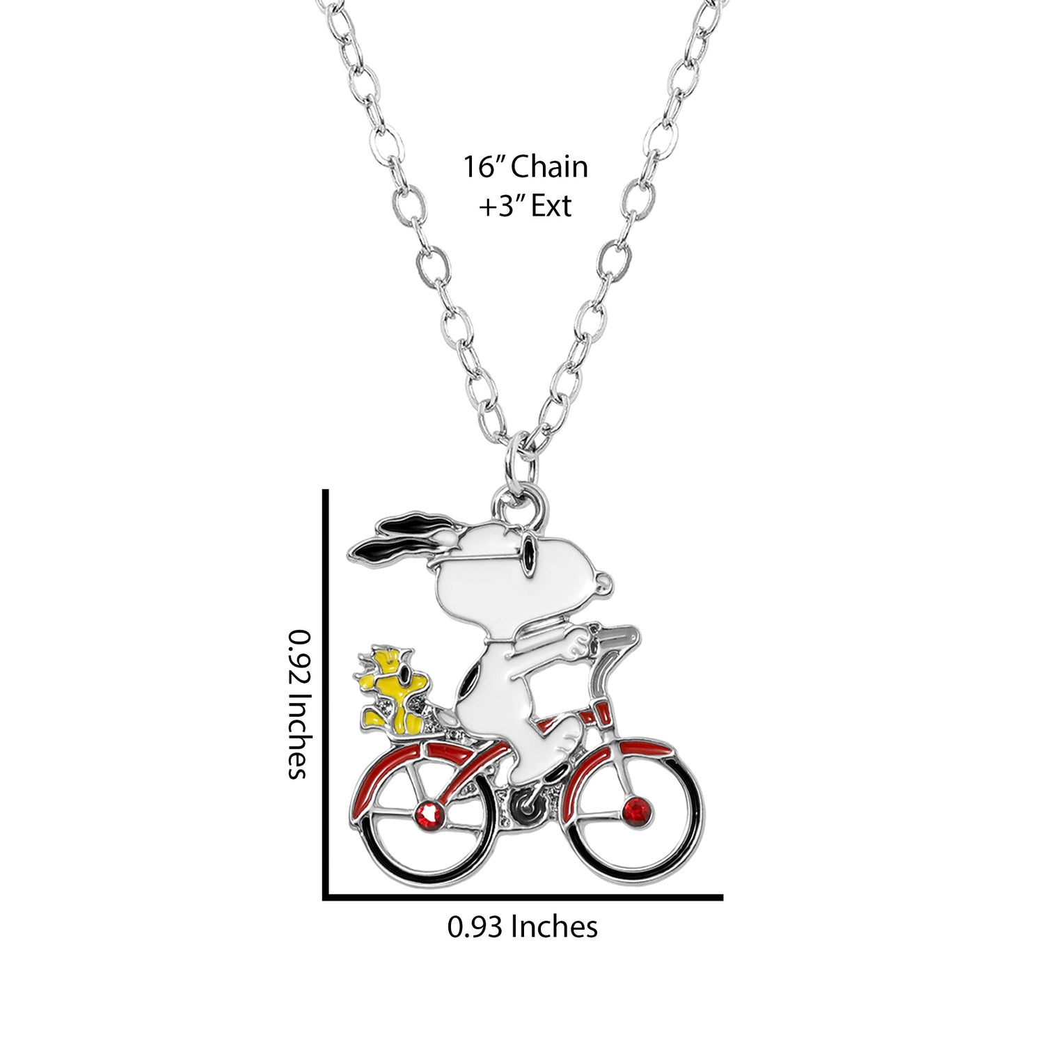 Peanuts Woodstock and Snoopy Necklace for Women Official License