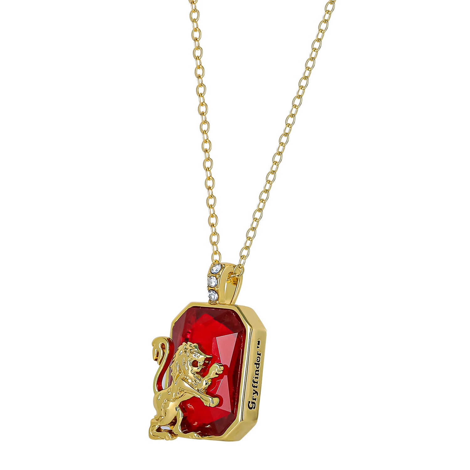 Harry Potter Gryffindor Lion Pendant Necklace Official License, 18+2"