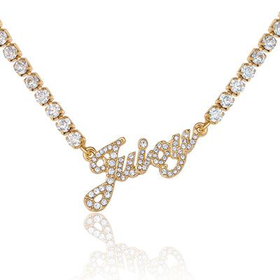 Juicy Couture Script Logo Chain Necklace