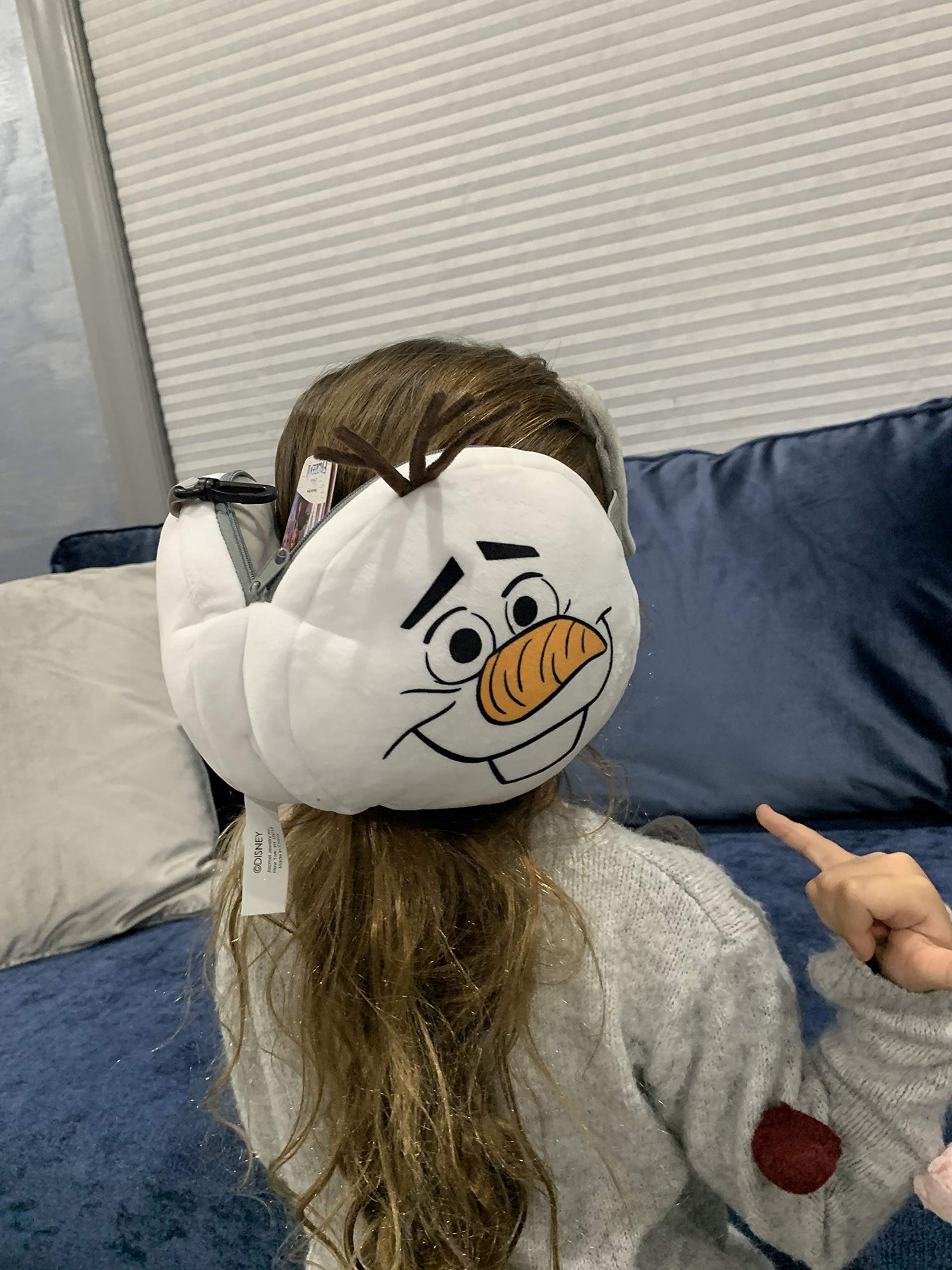 Disney Frozen Olaf Eye Mask Travel Pillow, Official License