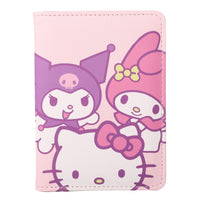 Hello Kitty and Friends Pink Passport Holder for Travel Official License, Sanrio Passport Cover for Women