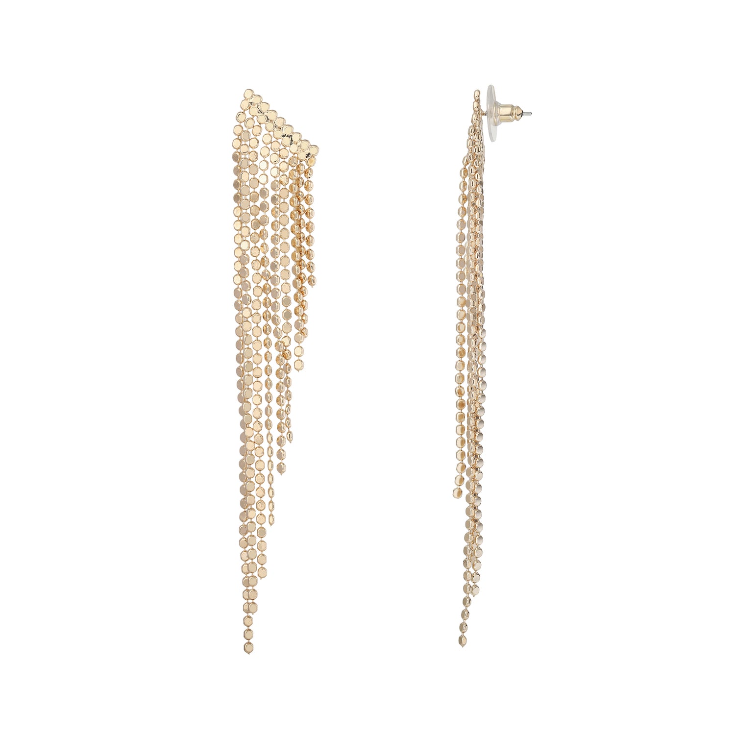 Jessica Simpson Gold Fringe Waterfall Earrings