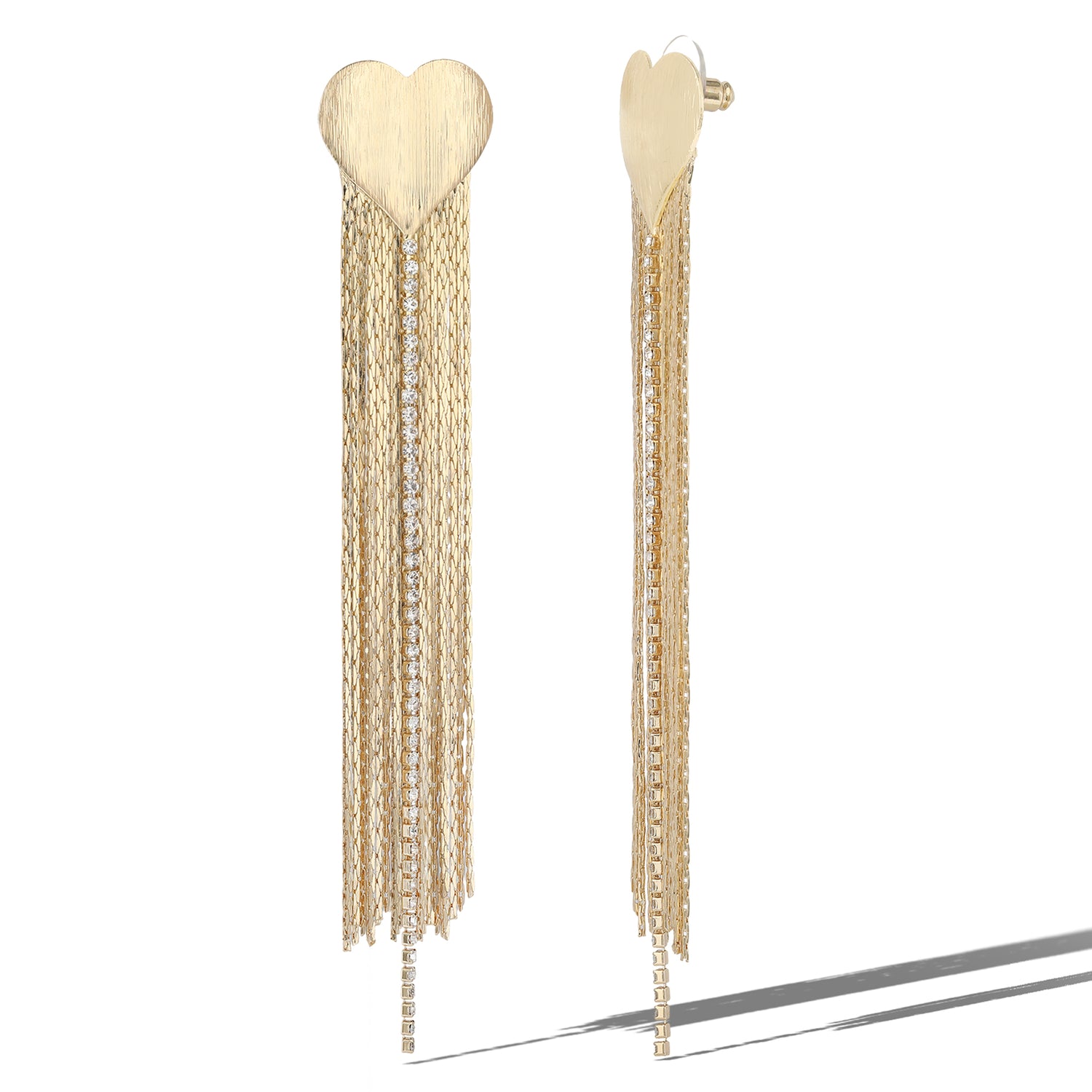 Jessica Simpson Gold Chain Tassel Earrings