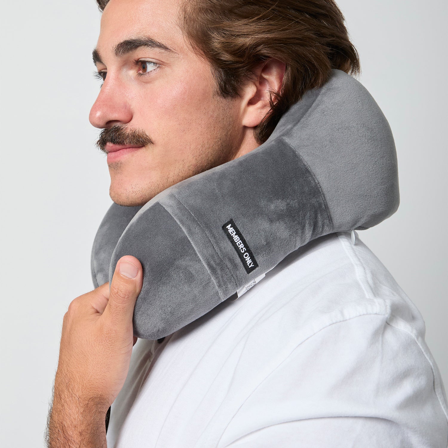 MEMBERS ONLY GRAY NECK PILLOW