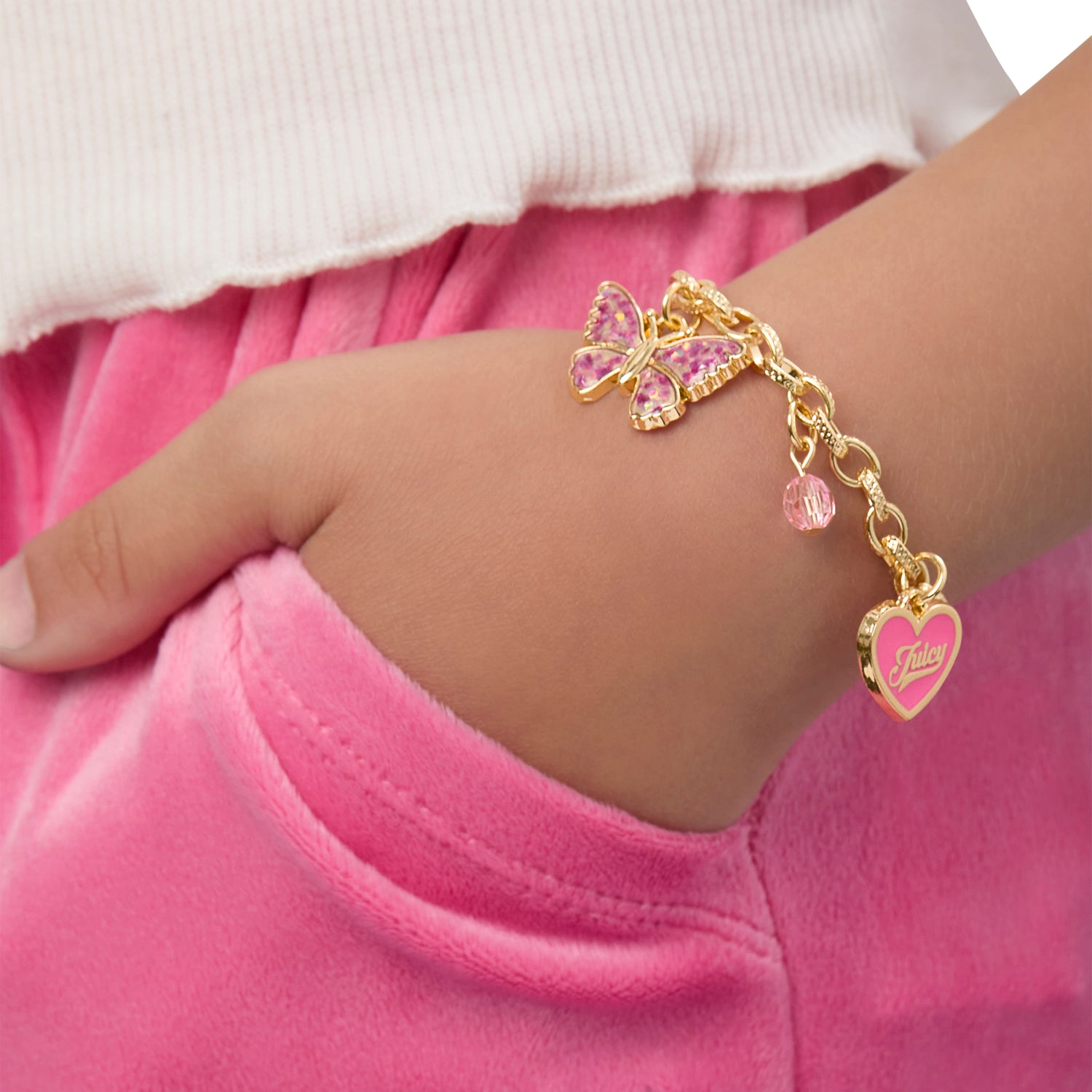 Juicy Couture Pink Charm Bracelet