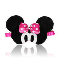 Minnie Mouse Sleep Mask for Official License, Minnie Eye Mask for Sleeping with Ears and 3D Bow