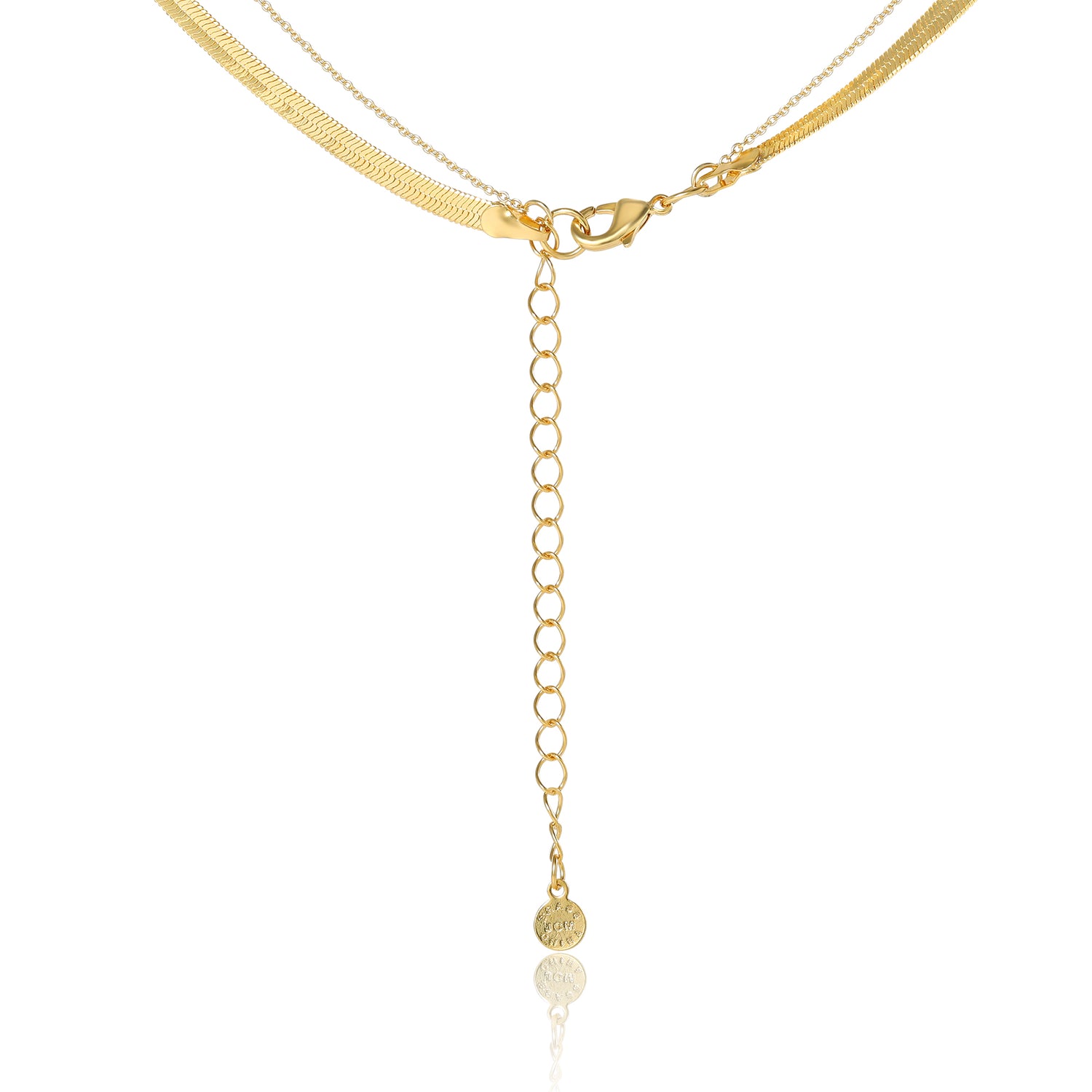 Jessica Simpson Gold-Tone Layered Chain Necklace with Star Pendant