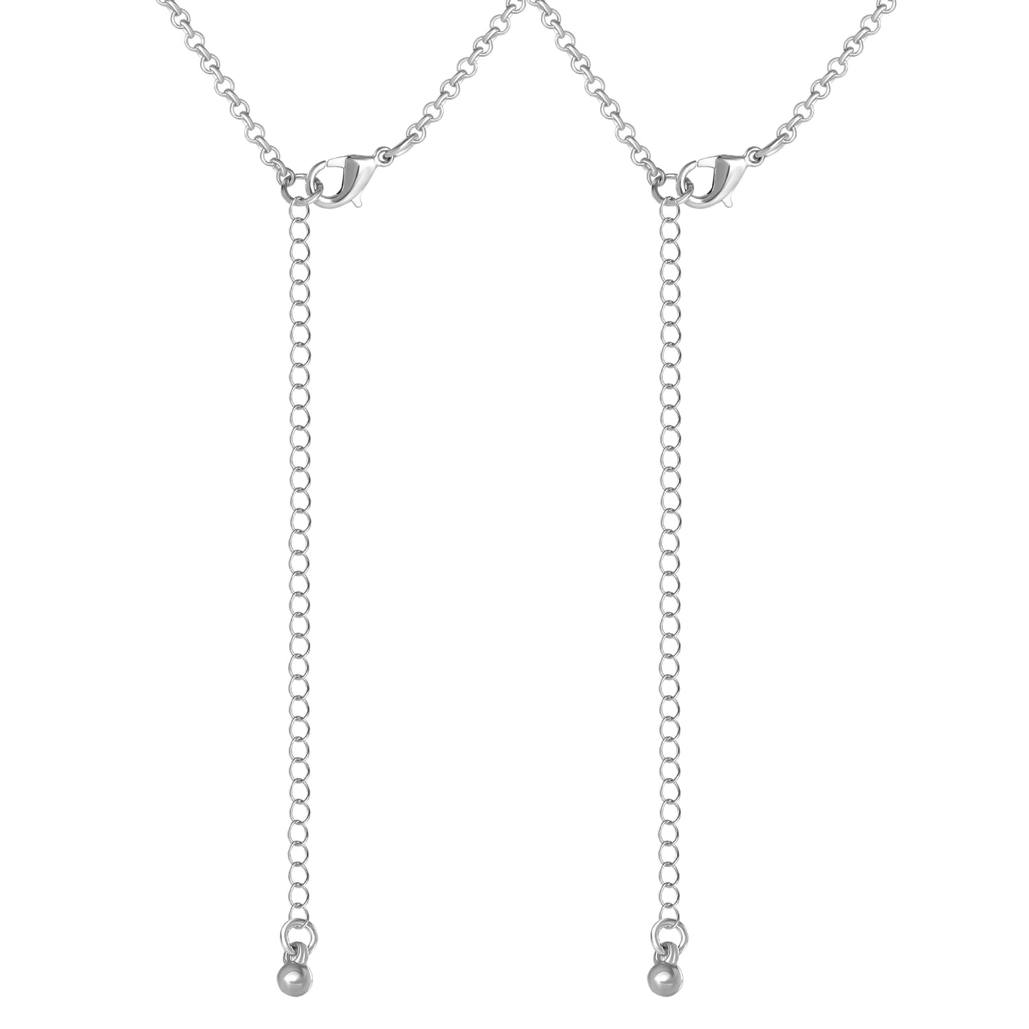 Peanuts Snoopy & Woodstock Necklace Set, 2-Piece, Silver-Tone