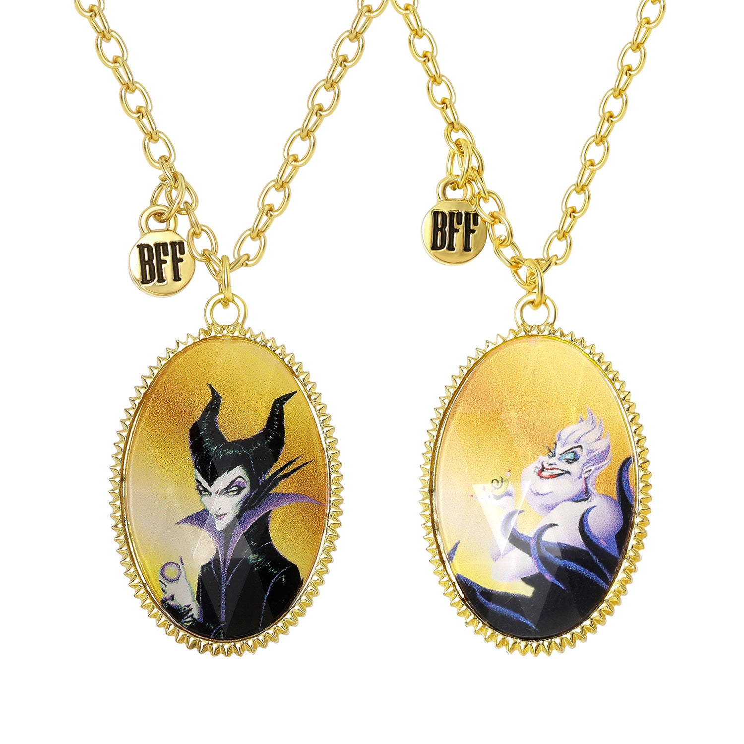 Disney Villains Maleficent and Ursula BFF Necklaces for 2 Official License