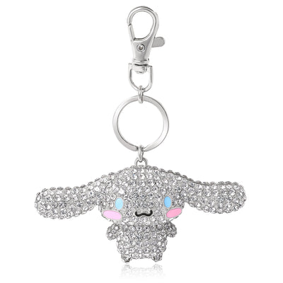 Hello Kitty Cinnamoroll Crystal-Embellished Keychain Travel Bag Charm