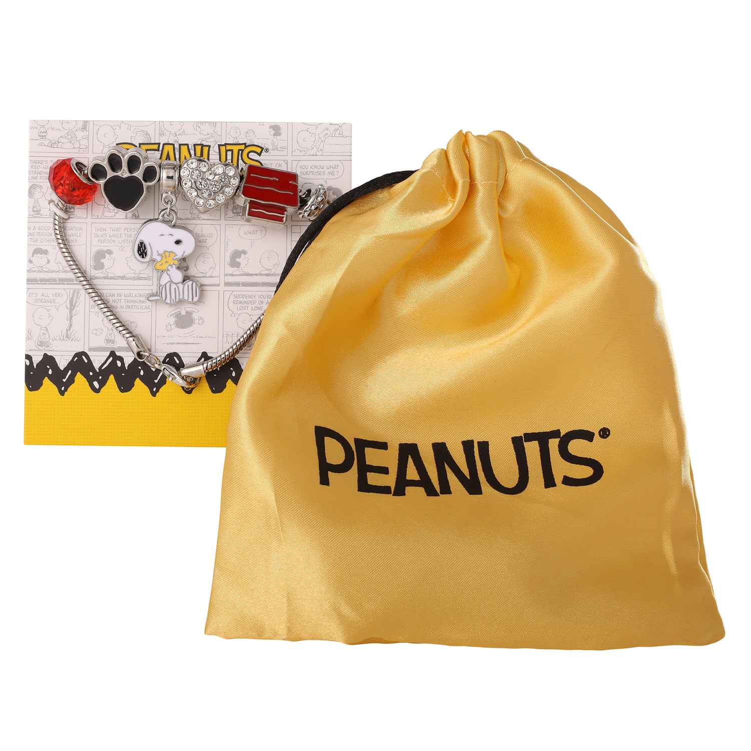 Peanuts Snoopy Charm Bracelet - 6 Unique Charms