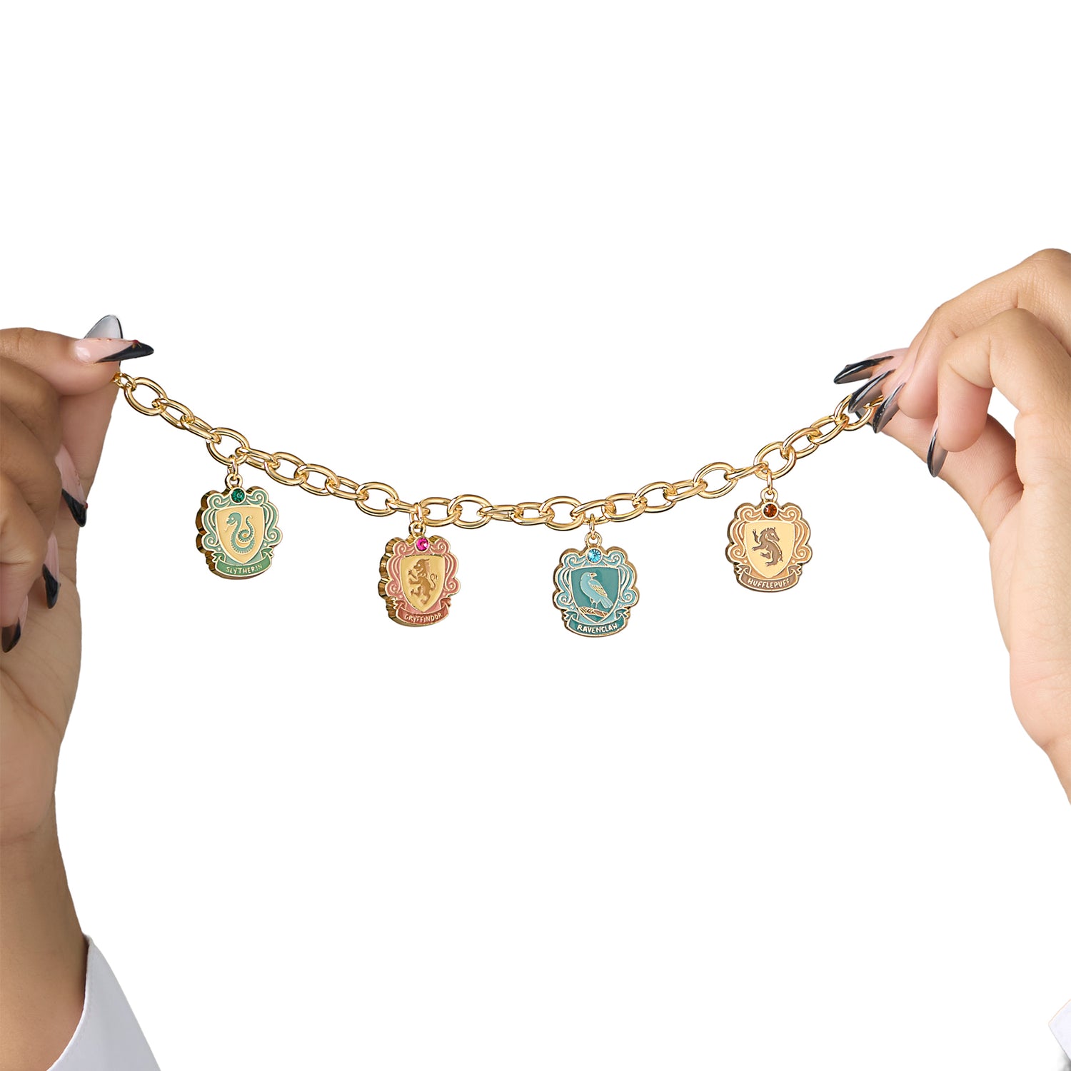 Harry Potter Charm Bracelet Officially License, Hogwarts House Charms