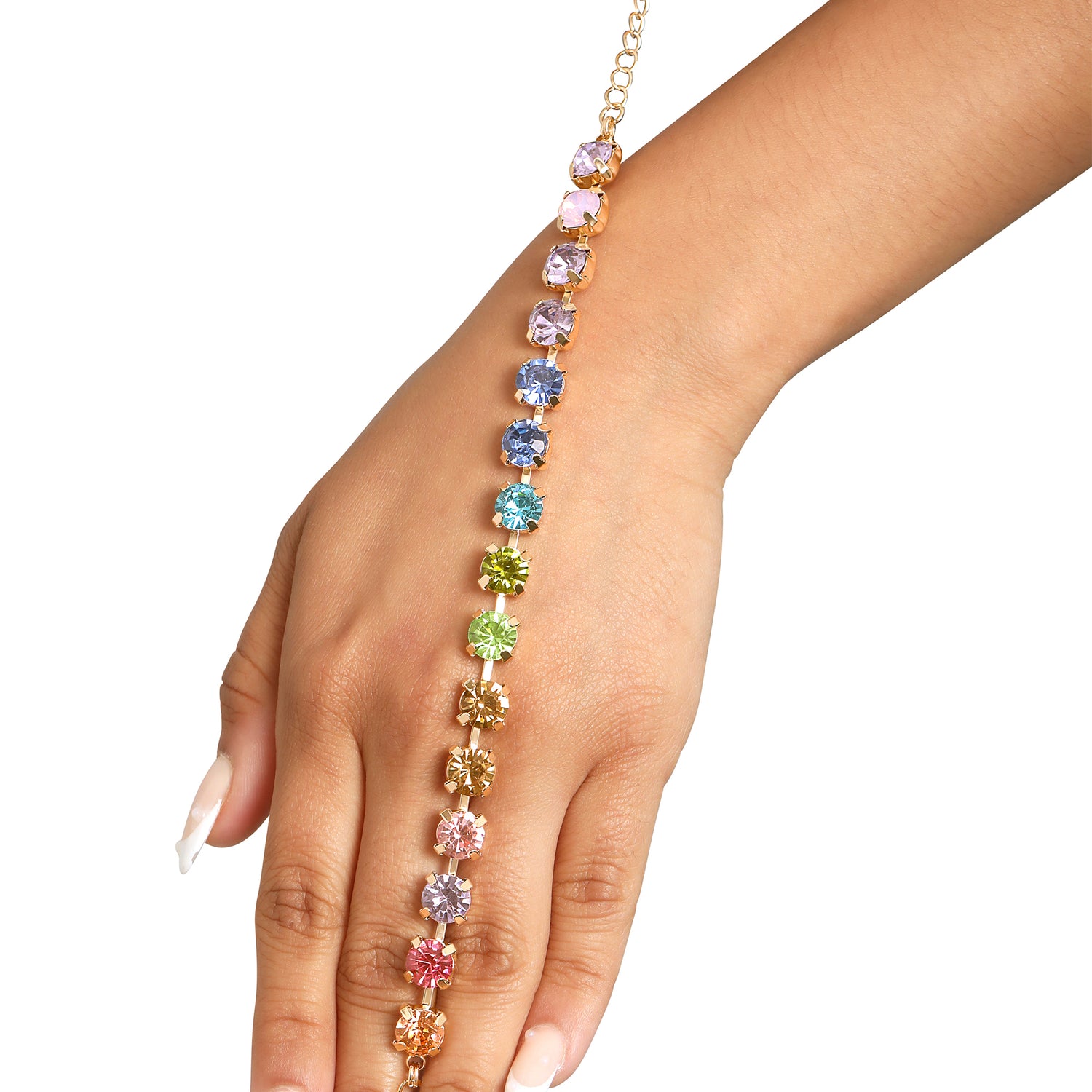 BCBGeneration Rainbow Crystal Bracelet