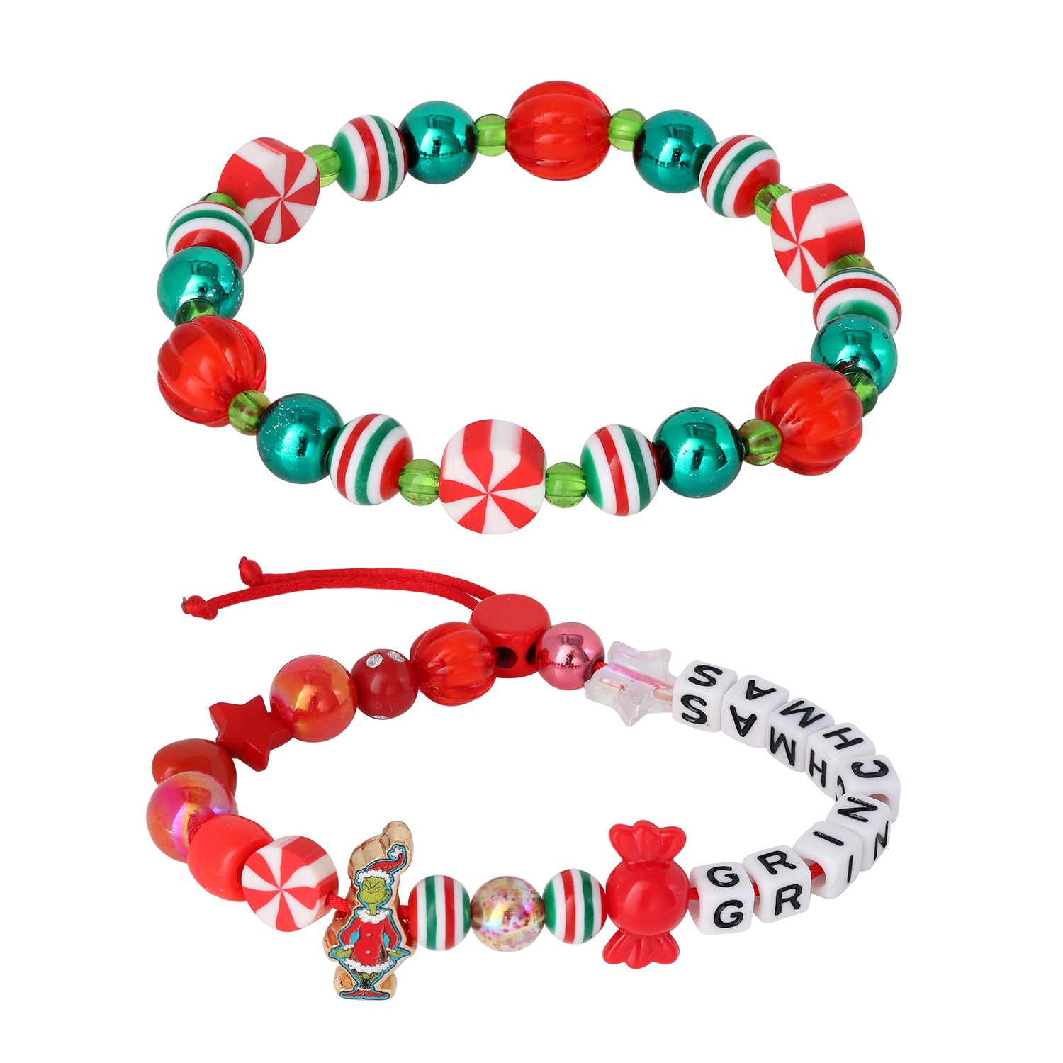 The Grinch Bracelet Set for Girls 2-Piece Official License