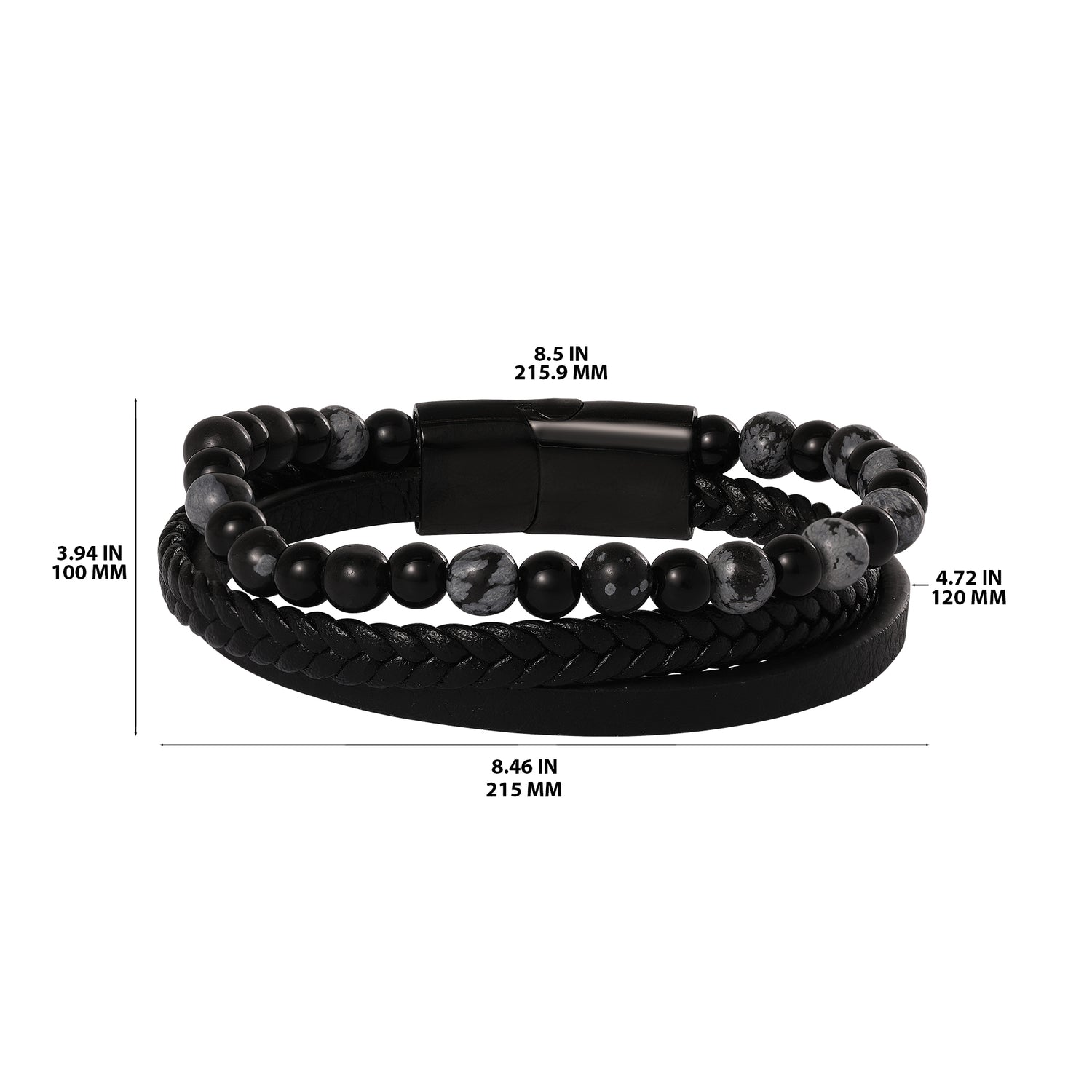 Lucky Brand Braided & Beaded Bracelet - 8.5''