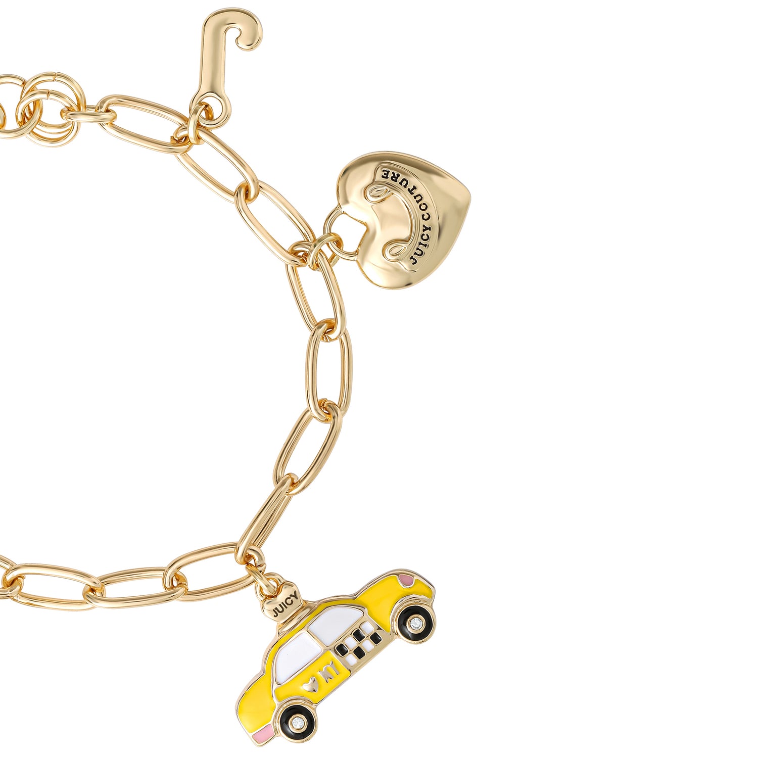 Juicy Couture City Icons Charm Bracelet, Gold‑Tone Enamel Charms