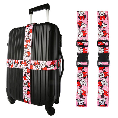 DISNEY MINNIE MOUSE- 2PC LUGGAGE STRAP SET