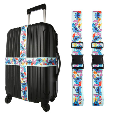 DISNEY STITCH 2PC LUGGAGE STRAP SET