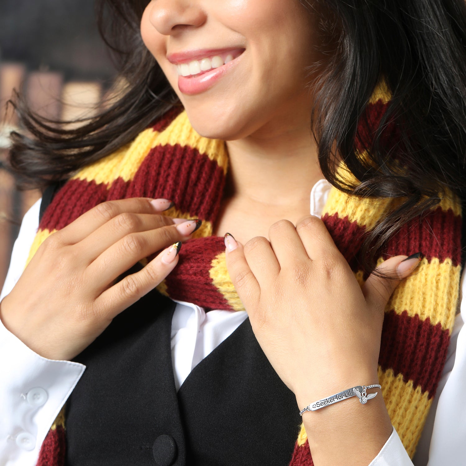 Harry Potter Golden Snitch Bracelet for Women Official License, Adjustable