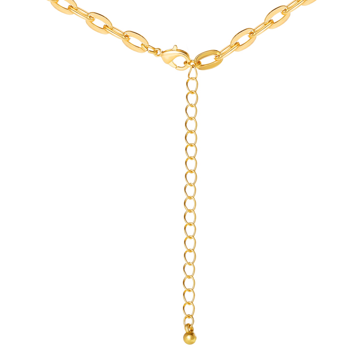 Jessica Simpson Resin Stone Dangle Pendant Necklace for Women, 18"+3" Gold-Tone Statement Necklace
