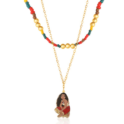 Moana Necklace for Women 16"+3.25" Official License, Fashion Layered Moana 2 Necklace, Disney Jewelry for Women