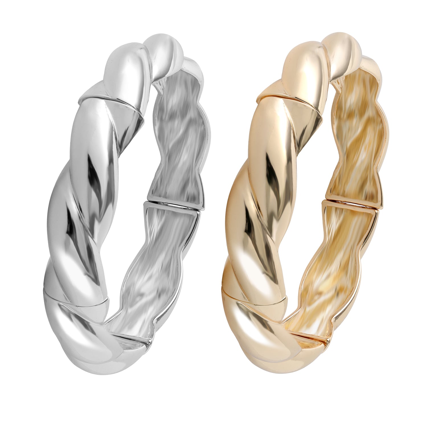 Jessica Simpson Women's 2-Piece Bracelet Set, Two-Tone Gold and Silver Plated Fashion Jewelry