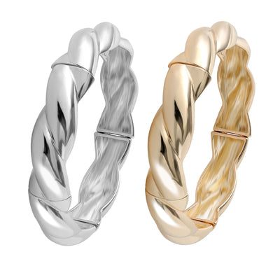 Jessica Simpson Women's 2-Piece Bracelet Set, Two-Tone Gold and Silver Plated Fashion Jewelry