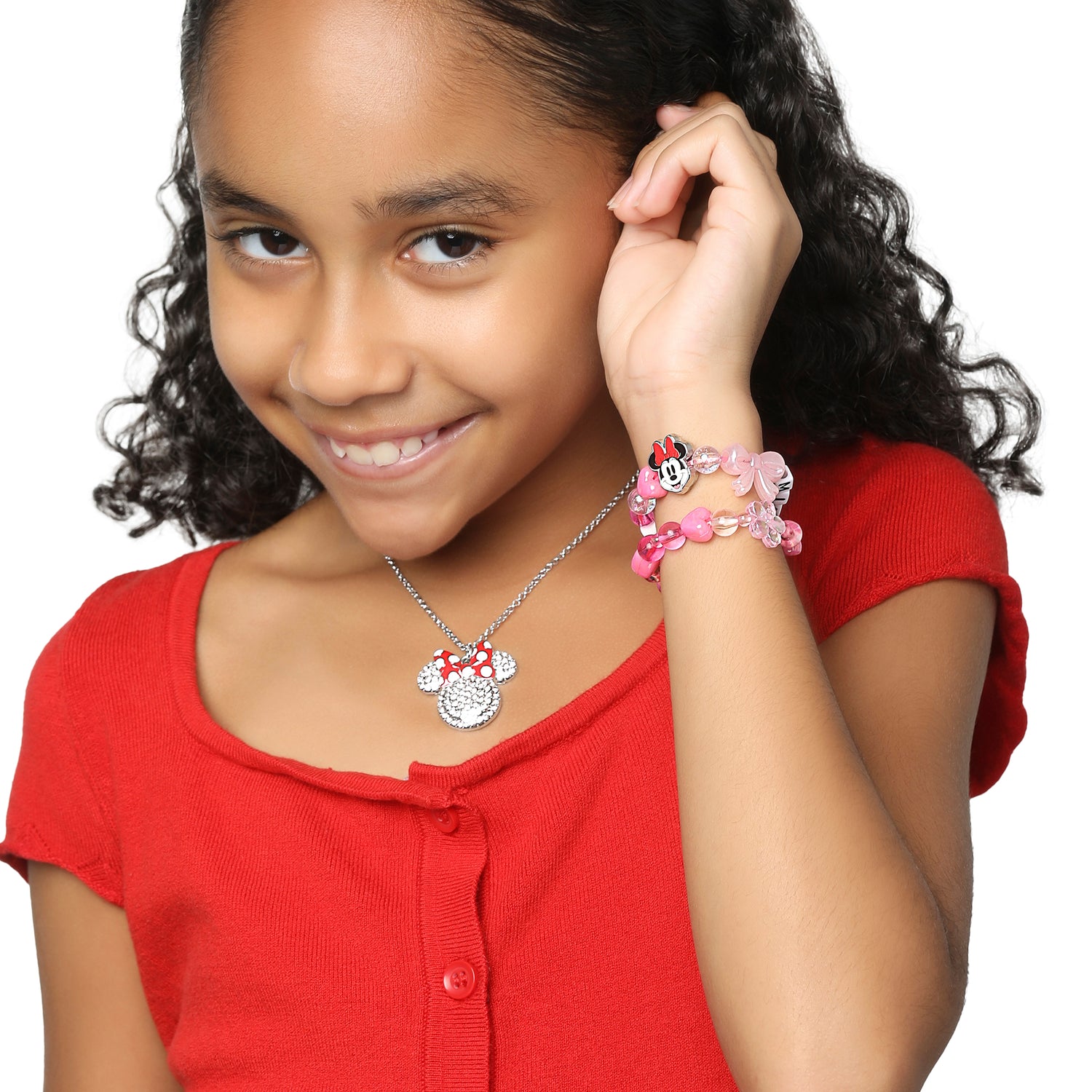 Disney Minnie Mouse Bracelets for Girls 2-Piece Official License