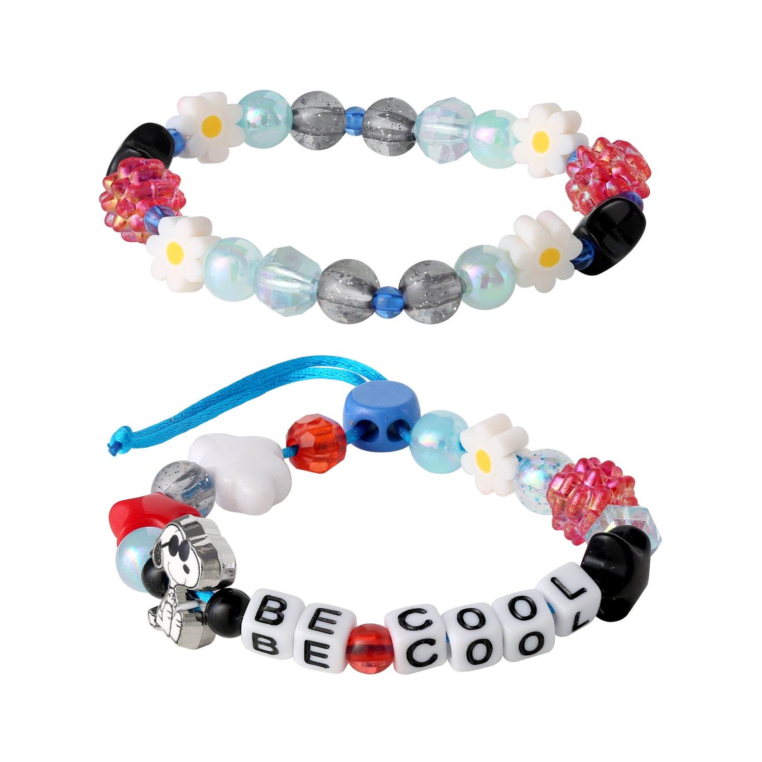 Peanuts Snoopy Bracelet Set for Girls 2-Piece Official License