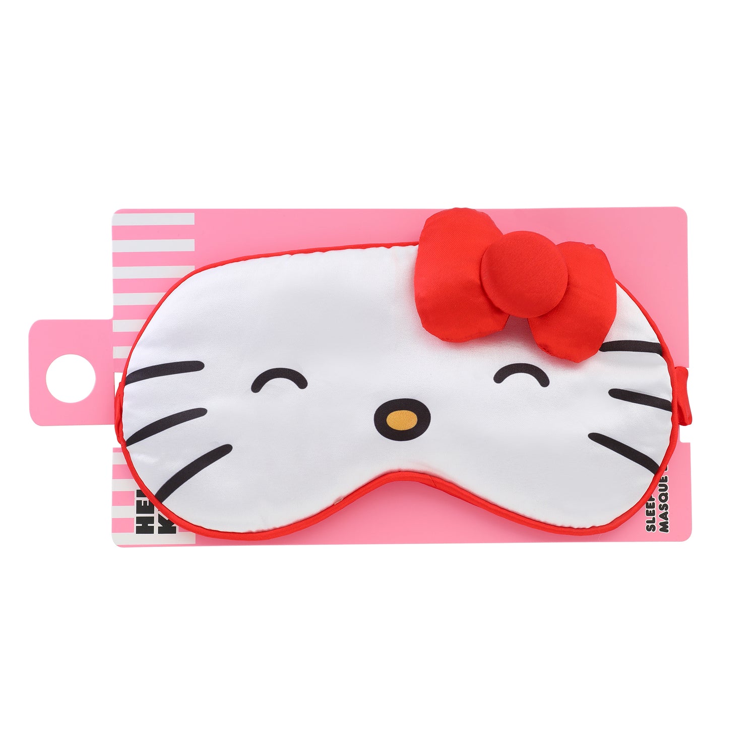 Hello Kitty Sleep Mask Official License, Satin Eye Mask for Sleeping with 3D Bow, Sanrio Gifts