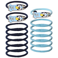 Bluey Hair Ties Pack of 15 Official License, Elastic Bands for Hair