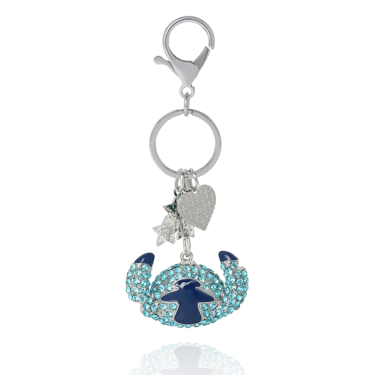 Disney Stitch Crystal Cluster Pavé Bag Charm Keychain – Officially Licensed