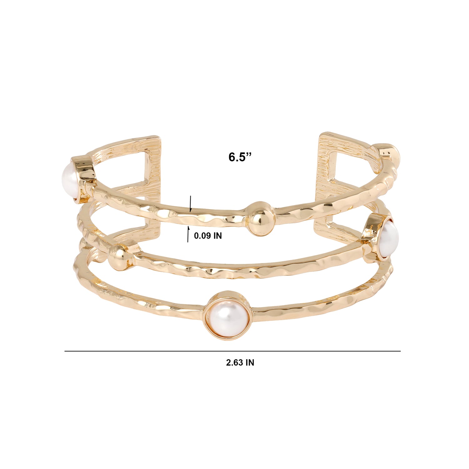 Pearls Cuff Bracelet