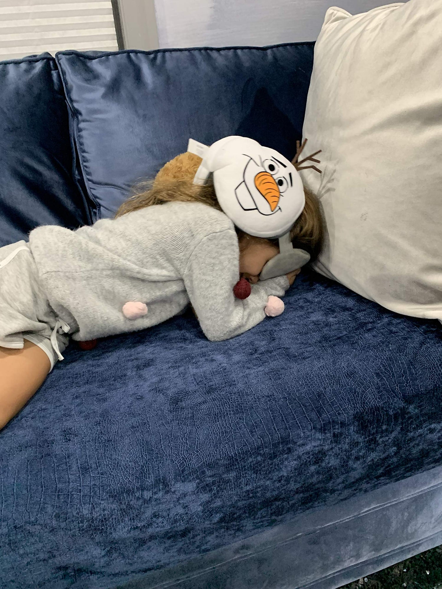 Disney Frozen Olaf Eye Mask Travel Pillow, Official License