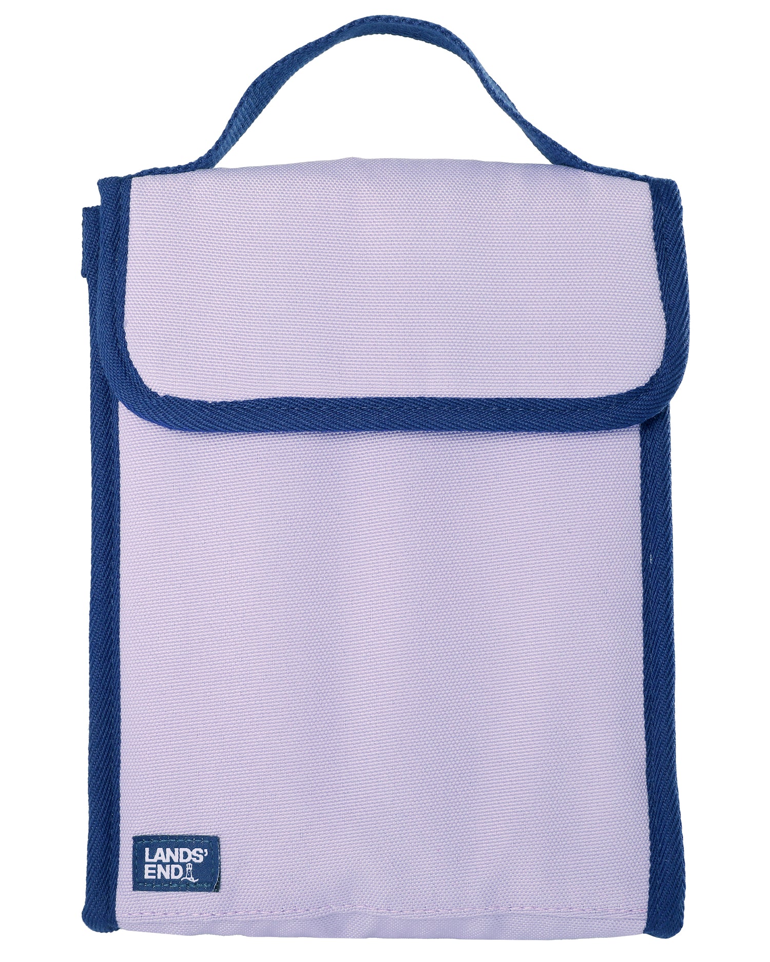 Lands' End Small Cooler Bag Polyester Canvas, Soft Cooler Lunch Box for Women and Men (Lilac) - Lilac