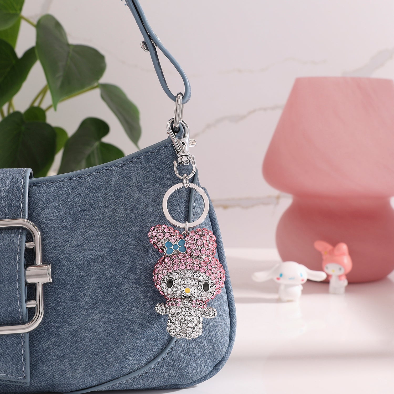 My Melody Pavé Keychain Bag Charm – Officially Licensed Sanrio