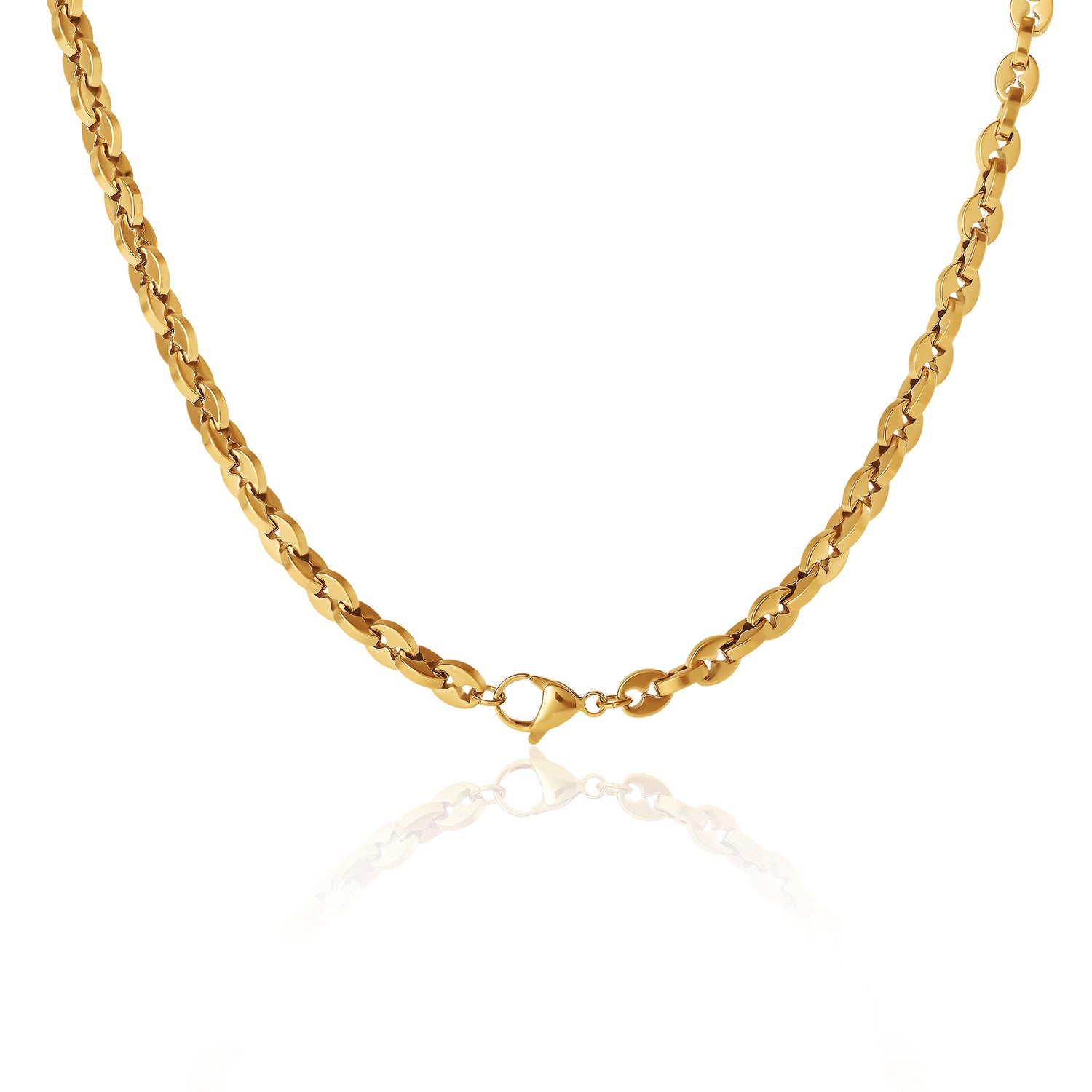 Lucky Brand Men’s Gold‑Tone Link 22'' Chain Necklace, Polished Finish