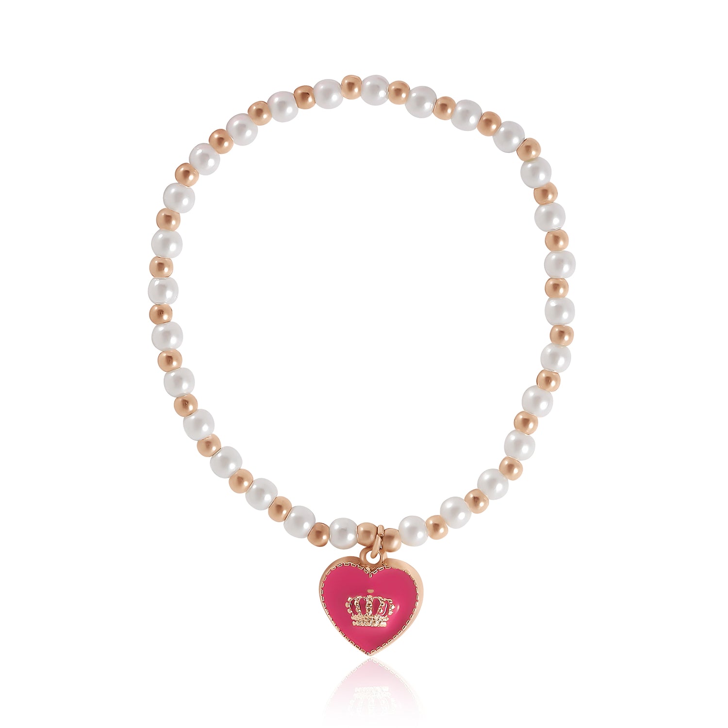 Juicy Couture Kids Choose Juicy Heart Charm 3 Piece Beaded Jewelry