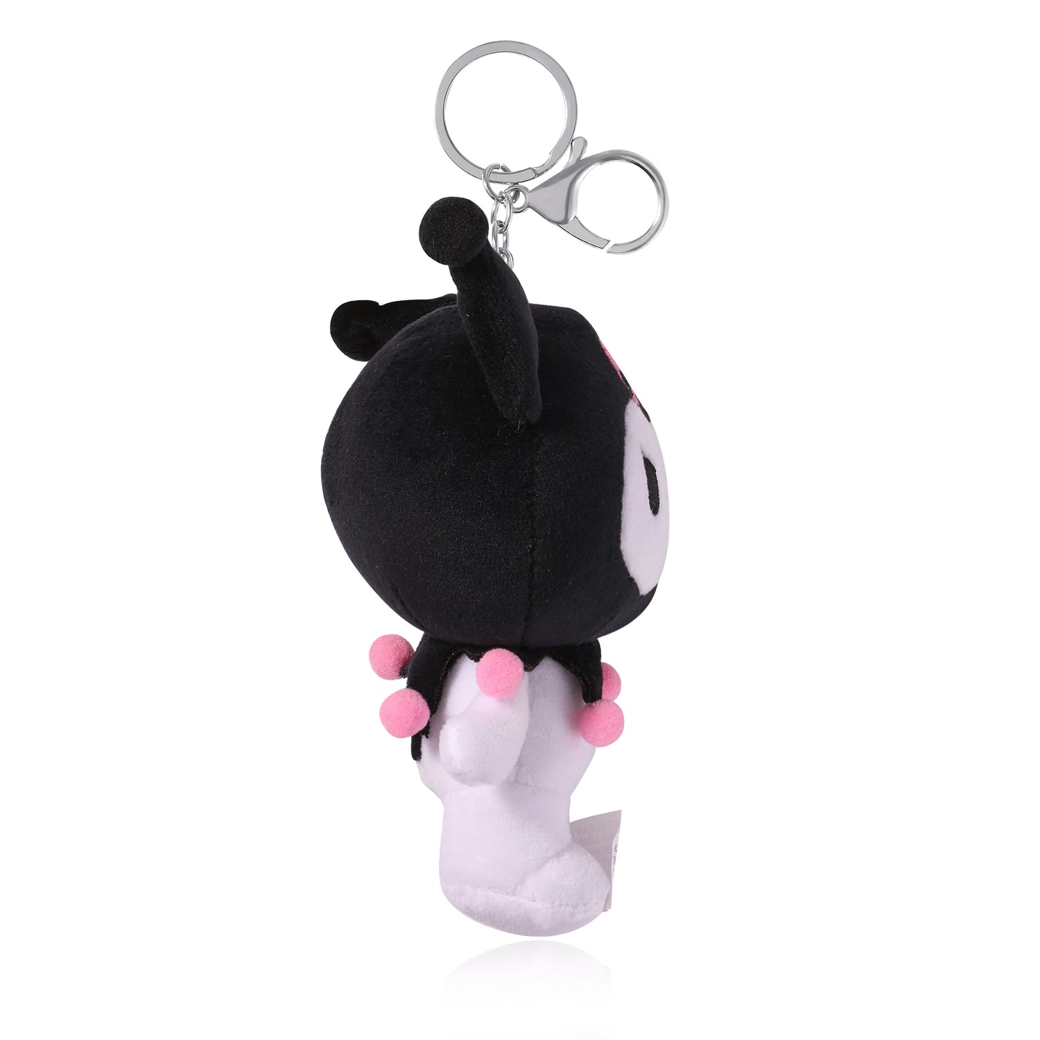 SALLY ROSE Cinnamoroll and Kuromi Plush Keychain Set of 2, Cute Keychains, Purse and Backpack Charms, Sanrio Gifts