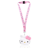 Hello Kitty Lanyard with Pouch Official License, Sanrio ID Lanyard with Zipper Pouch, Lanyard with Coin Purse Wallet