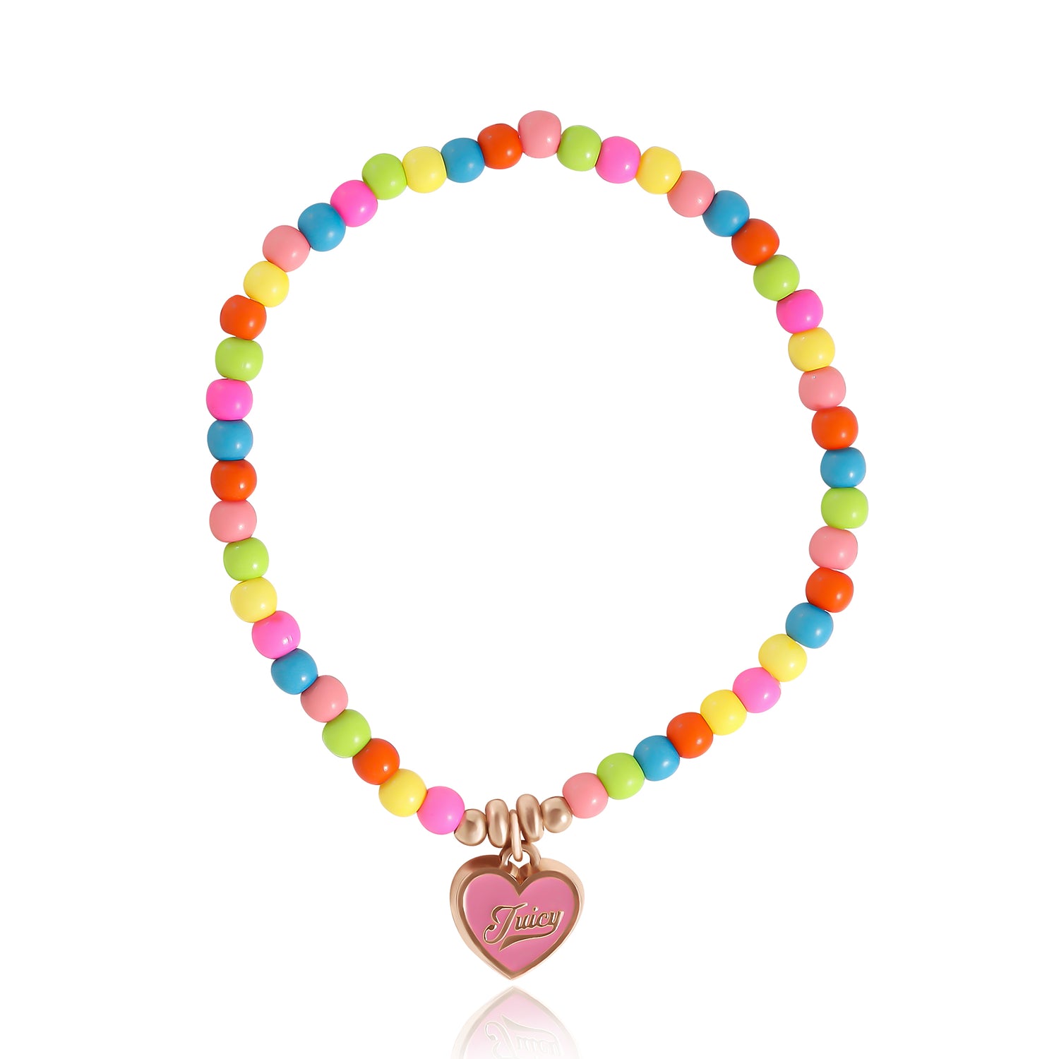 Juicy Couture Kids Choose Juicy Heart Charm 3 Piece Beaded Jewelry