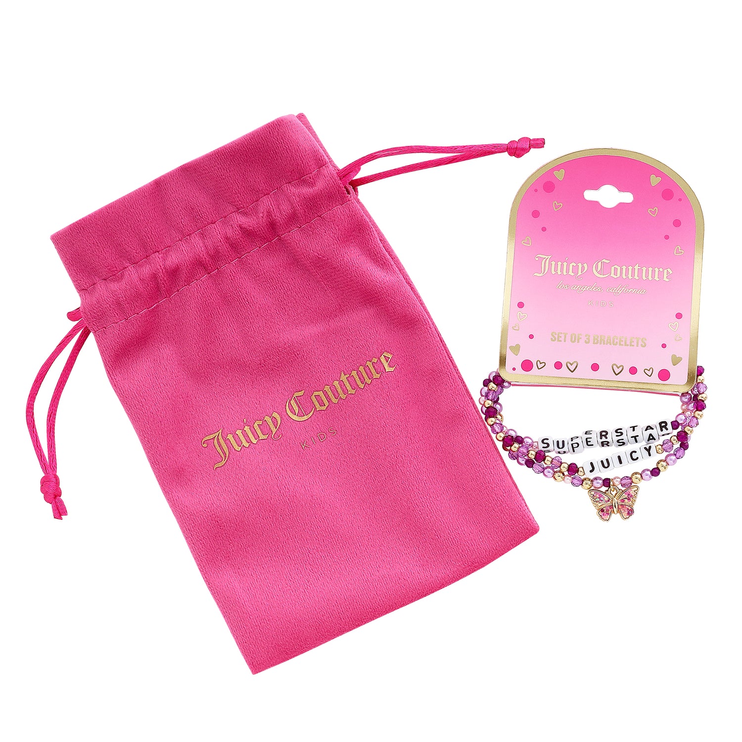 Juicy Couture Kids Choose Juicy Superstar 3 Piece Beaded Jewelry