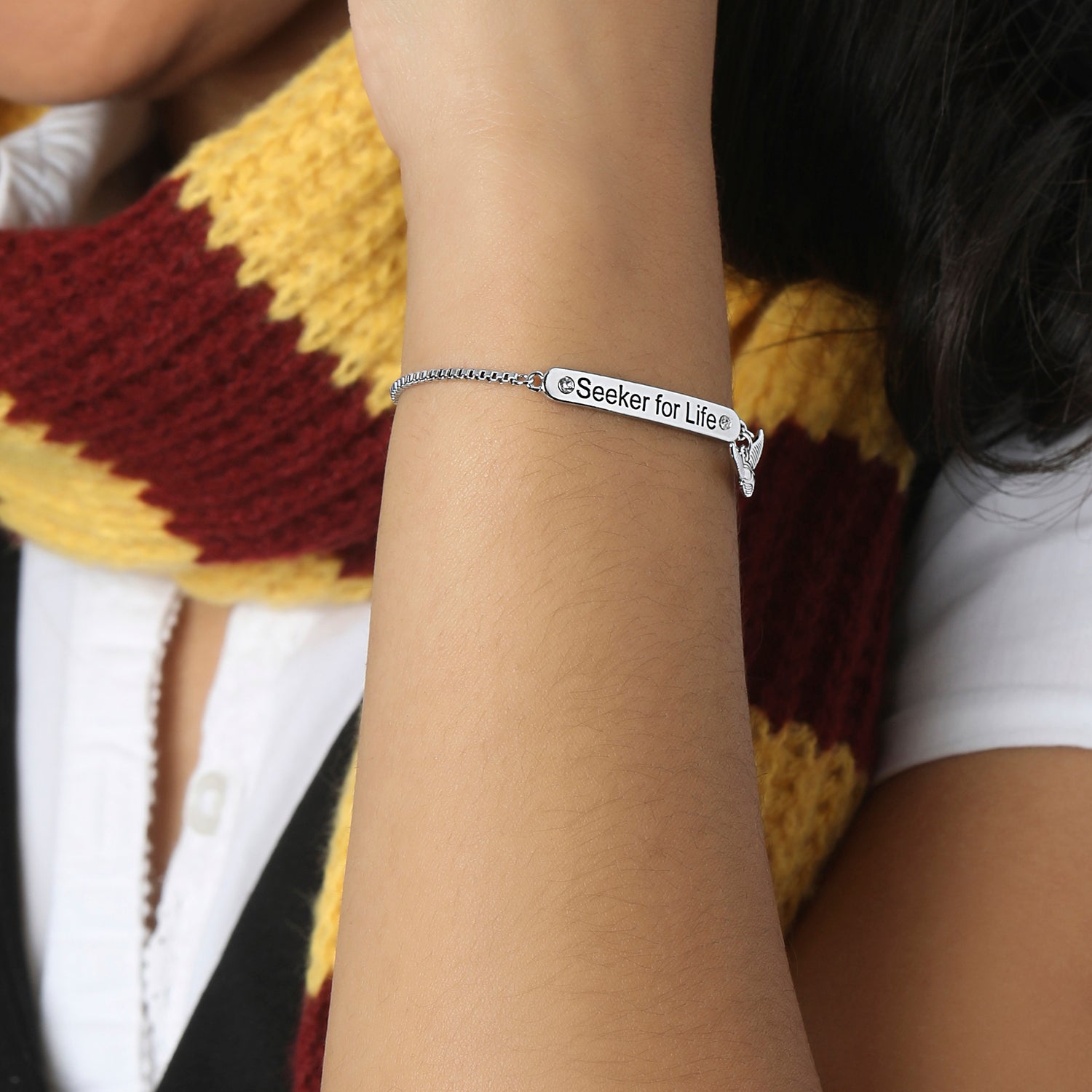 Harry Potter Golden Snitch Bracelet for Women Official License, Adjustable