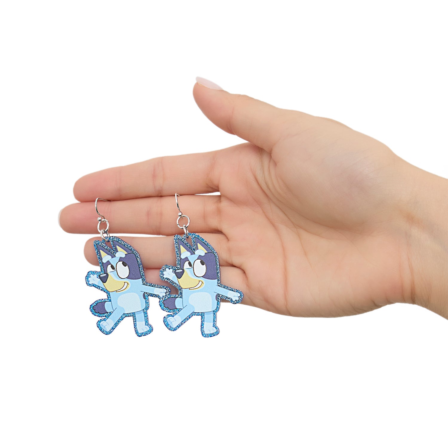 Bluey Drop Earrings with Character Silhouettes - Lightweight and Fun Jewelry