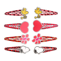 Peanuts Woodstock and Snoopy Hair Clips 8-Piece Set Official License, Peanuts Gifts, Snoopy Things