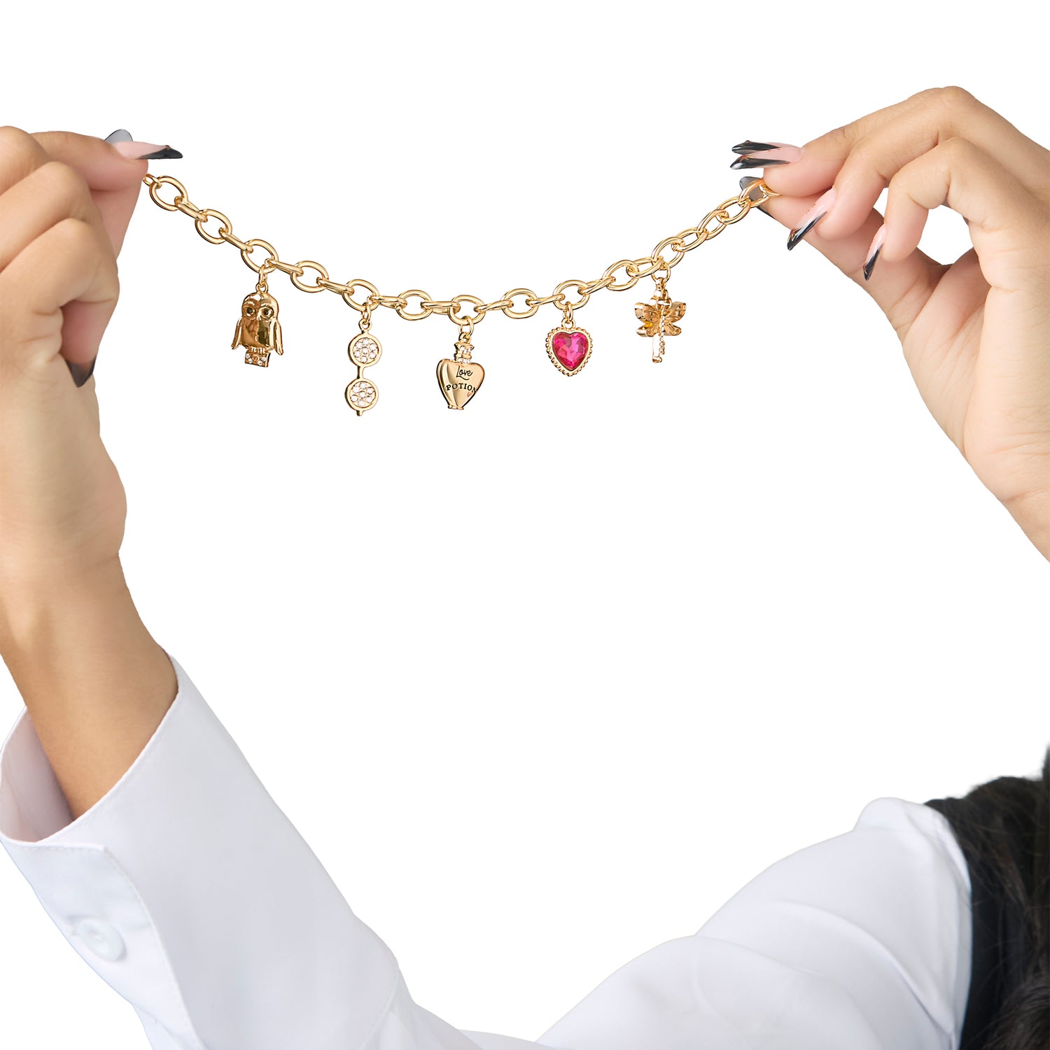Harry Potter Charm Bracelet for Women Official License, 7.5"