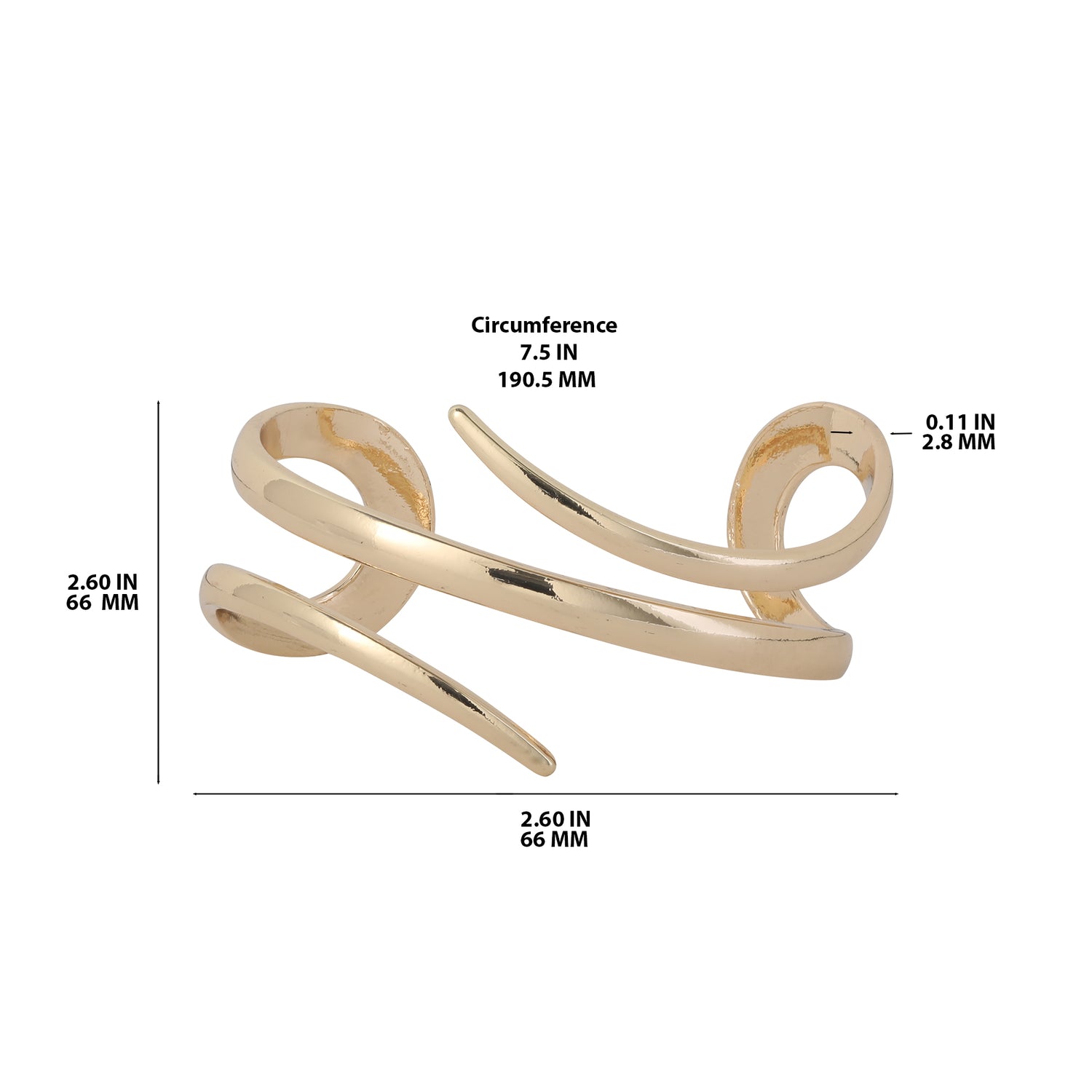 BCBGeneration Spiral Wrap Cuff Bracelet